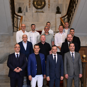 Επίσκεψη τον προπονητών στο δημαρχείο