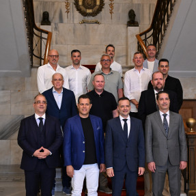 Επίσκεψη τον προπονητών στο δημαρχείο