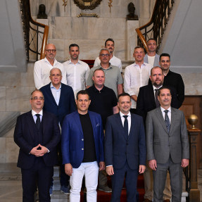 Επίσκεψη τον προπονητών στο δημαρχείο