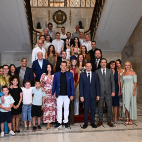 Επίσκεψη τον προπονητών στο δημαρχείο