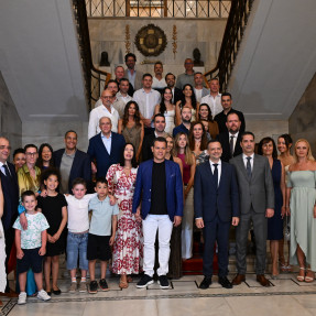 Επίσκεψη τον προπονητών στο δημαρχείο