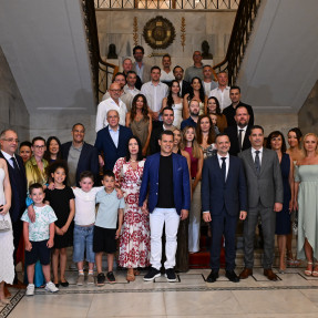 Επίσκεψη τον προπονητών στο δημαρχείο