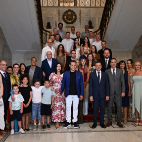 Επίσκεψη τον προπονητών στο δημαρχείο