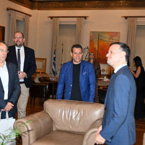 Επίσκεψη τον προπονητών στο δημαρχείο