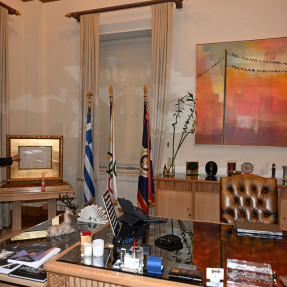 Επίσκεψη τον προπονητών στο δημαρχείο