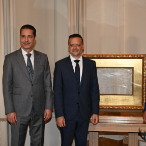 Επίσκεψη τον προπονητών στο δημαρχείο
