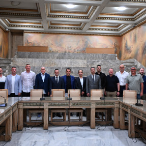 Επίσκεψη τον προπονητών στο δημαρχείο